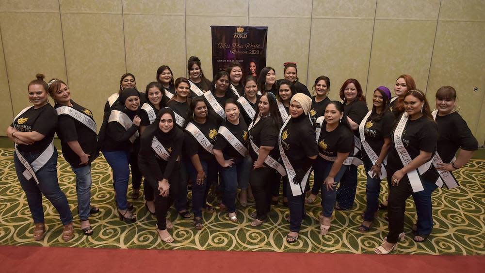 Finalists of the Miss Plus World Malaysia 2020. — Picture courtesy of Facebook/Malaysia Plus World Icon