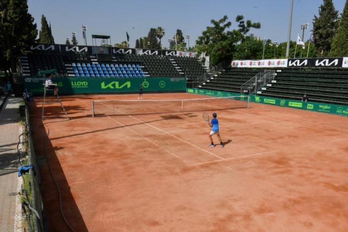 In the footsteps of Ons Jabeur: Tunisian children compete during a local tournament at the Tennis Club of Tunis on Saturday (FETHI BELAID)