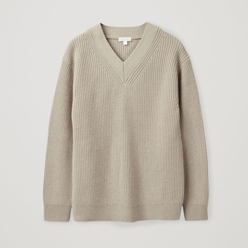 Cos Oversized V-Neck Sweater