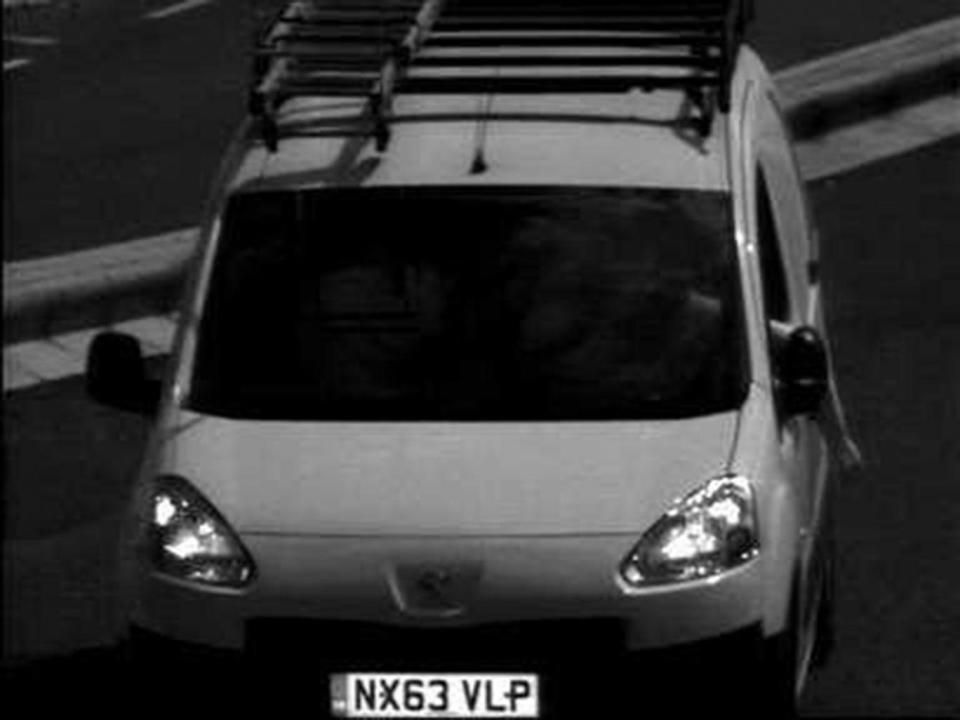 Surrey Police are appealing for information about the drivers of this Peugeot Partner van, registration NX63 VLP (Surrey Police)