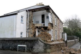 Camborne house collapsed