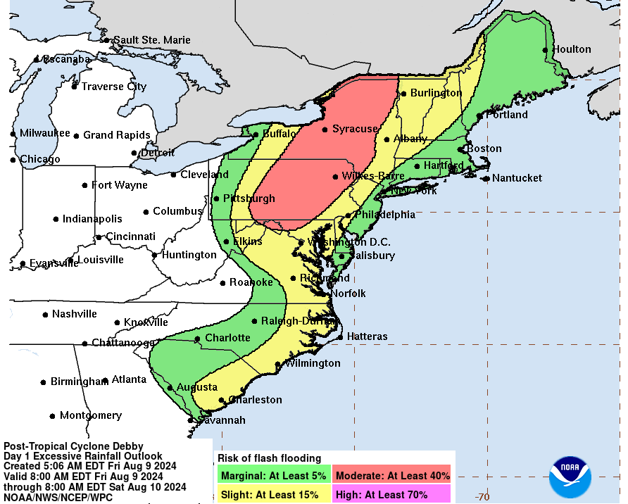 Debby Tracker Vermont may see flooding today. What to know about Debby