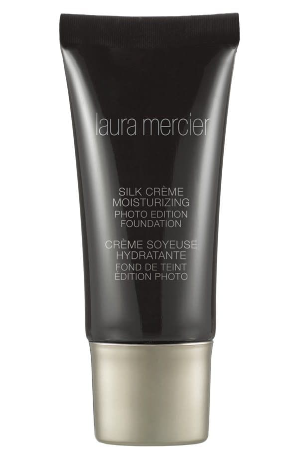 <p>This long-lasting foundation will keep you camera-ready for 12 hours. It has a luminous finish, which is perfect for Kodak moments. <a href="http://www.lauramercier.com/foundation/silk-cr%C3%A8me-moisturizing-photo-edition-foundation-prod12614372.html" rel="nofollow noopener" target="_blank" data-ylk="slk:Laura Mercier Silk Crème Moisturizing Photo Edition Foundation;elm:context_link;itc:0;sec:content-canvas" class="link ">Laura Mercier Silk Crème Moisturizing Photo Edition Foundation</a> ($48)</p><p><i>(Photo: Sephora)</i></p>