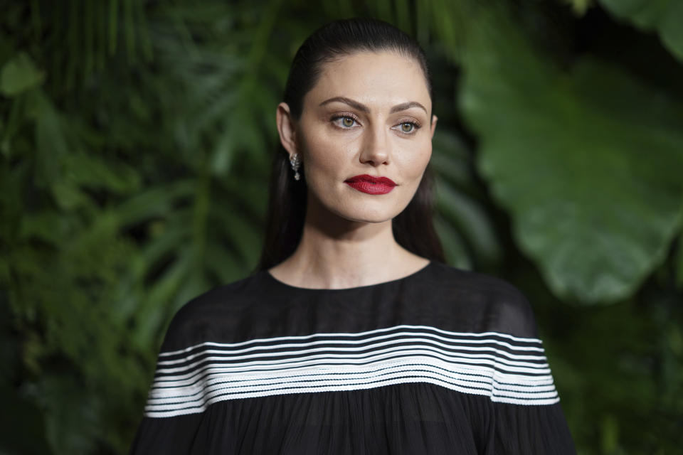 Phoebe Tonkin arrives at Chanel's 15th Annual Pre-Oscar Awards Dinner on Saturday, March 9, 2024, at the Beverly Hills Hotel in Los Angeles. (Photo by Jordan Strauss/Invision/AP)