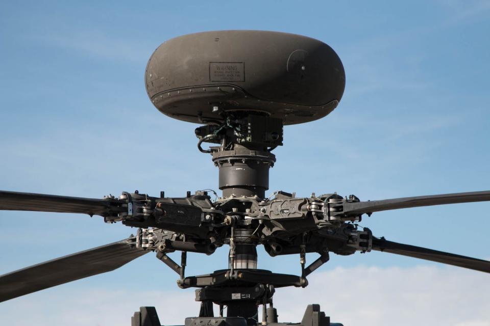 Apache helicopter radar dome