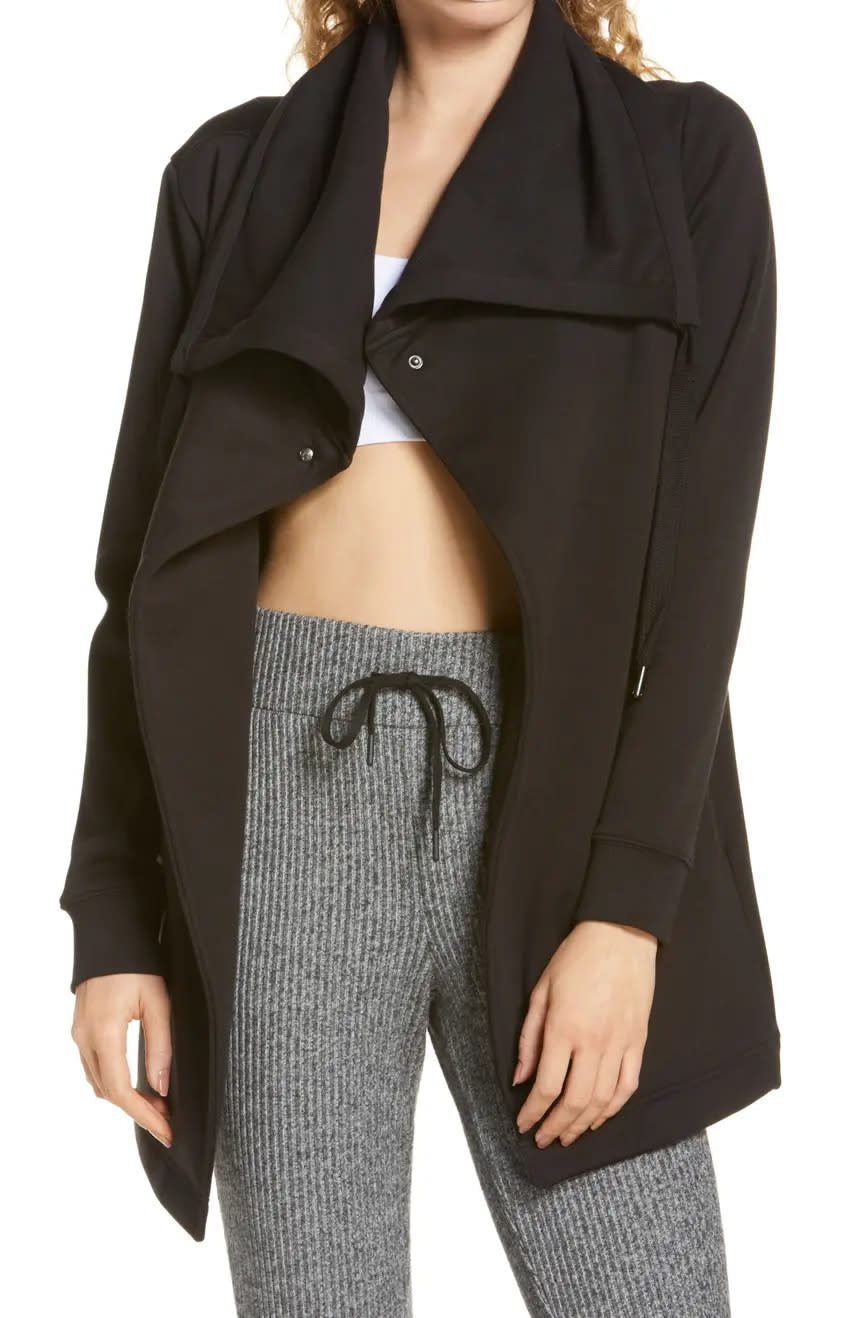 Zella Amazing Cozy Wrap Jacket. Image via Nordstrom.