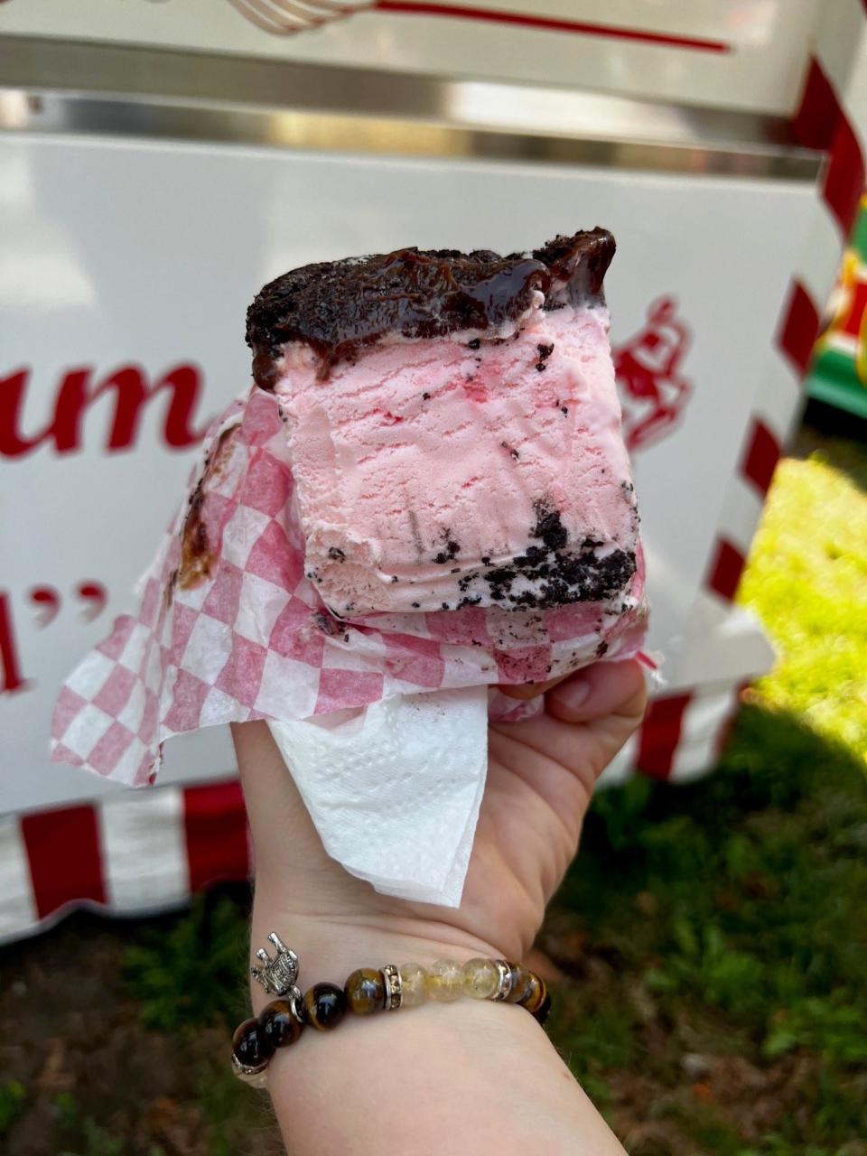 The Bauder's peppermint bar is a favorite at the Iowa State Fair.