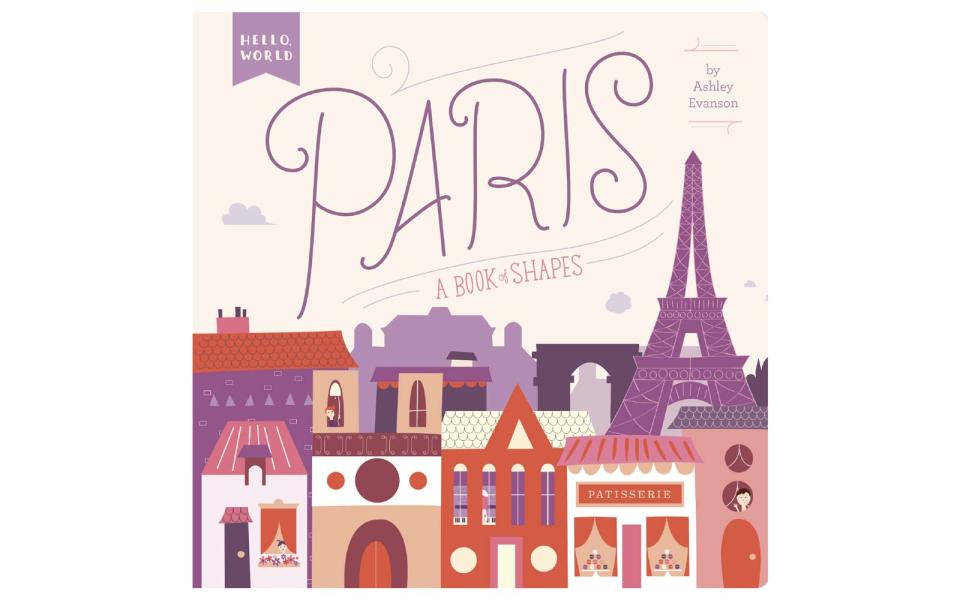 <p>Bonjour! Salut! Comment allez-vous? Explore Paris with your little Francophile with this inventive book of stylish illustrations that are all about the City of Lights.</p> <p><strong>To buy:</strong> <a rel="nofollow noopener" href="https://www.amazon.com/Paris-Book-Shapes-Hello-World/dp/0448489155/ref=zg_bs_3166_12" target="_blank" data-ylk="slk:amazon.com;elm:context_link;itc:0;sec:content-canvas" class="link ">amazon.com</a>, $5.83</p>