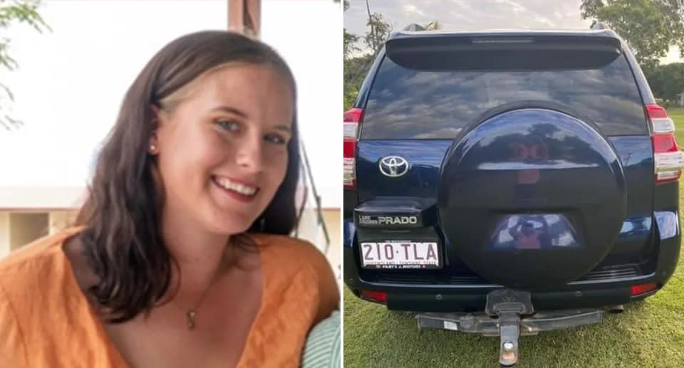 Missing woman Tea Wright-Finger was last seen on Coalbrook Road in Richmond at around 3pm on October 16. Source: Queensland Police
