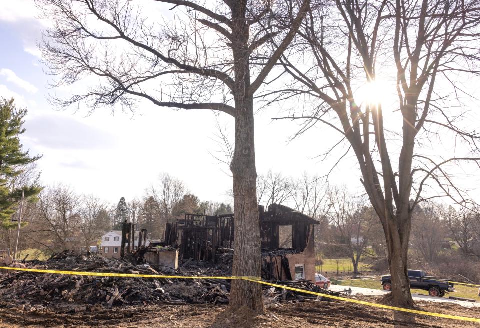 A fire swept through a home in the 4300 block of Skycrest Drive NW in Jackson Township early Sunday killing four people inside.