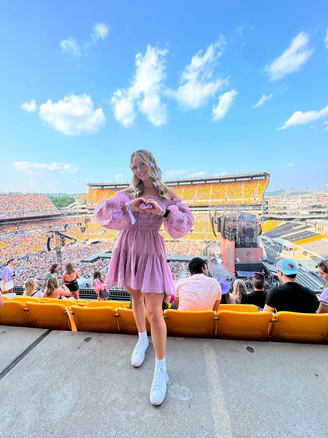 Beck Ducharme at the Pittsburgh stop of Taylor Swift's Eras Tour.