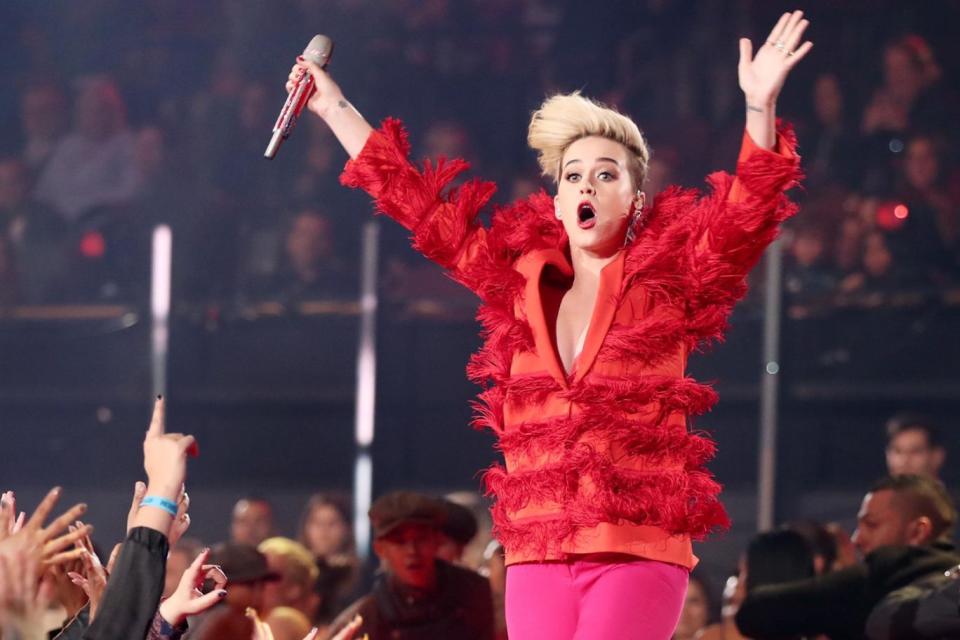 Controversial: Katy Perry's booking sparked a backlash (Christopher Polk/Getty)