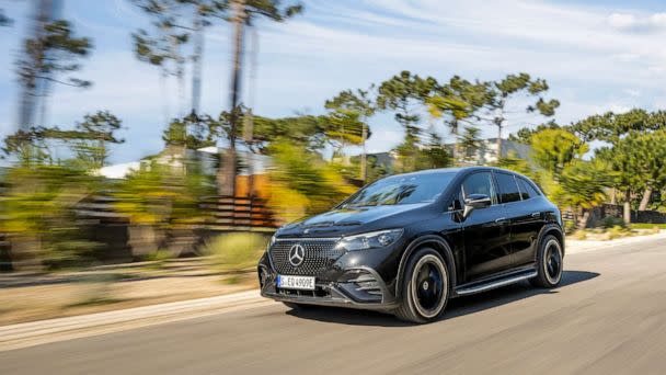 PHOTO: The EQE SUV is produced in the Mercedes-Benz plant in Tuscaloosa, Ala. The company's battery factory in nearby Bibb County supplies the SUV's battery. (Mercedes-Benz)