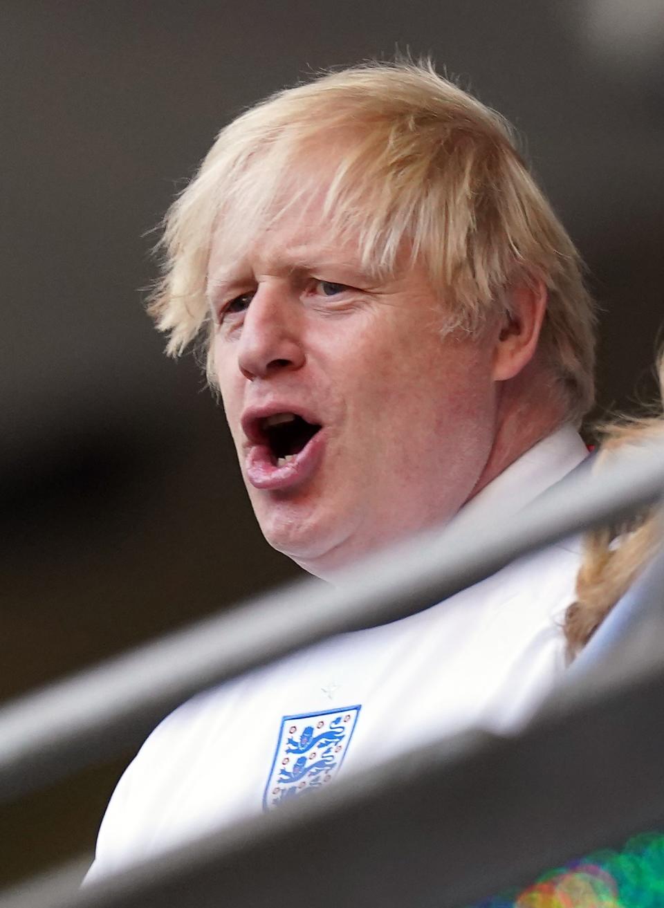 Prime Minister Boris Johnson at Wembley (Mike Egerton/PA) (PA Wire)