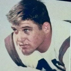 Ed White, seen here during his playing days at Indio High School, will have his number 40 retired y the school at ceremonies during halftime of the schools' game Friday night at Ed White Stadium