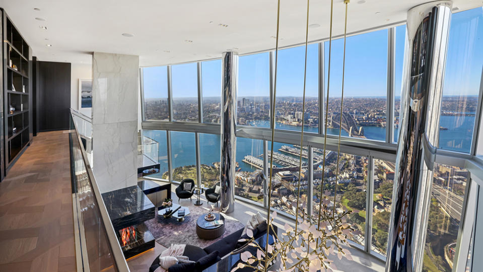The views take center stage in the duplex apartment. - Credit: Photo: Tate Martin