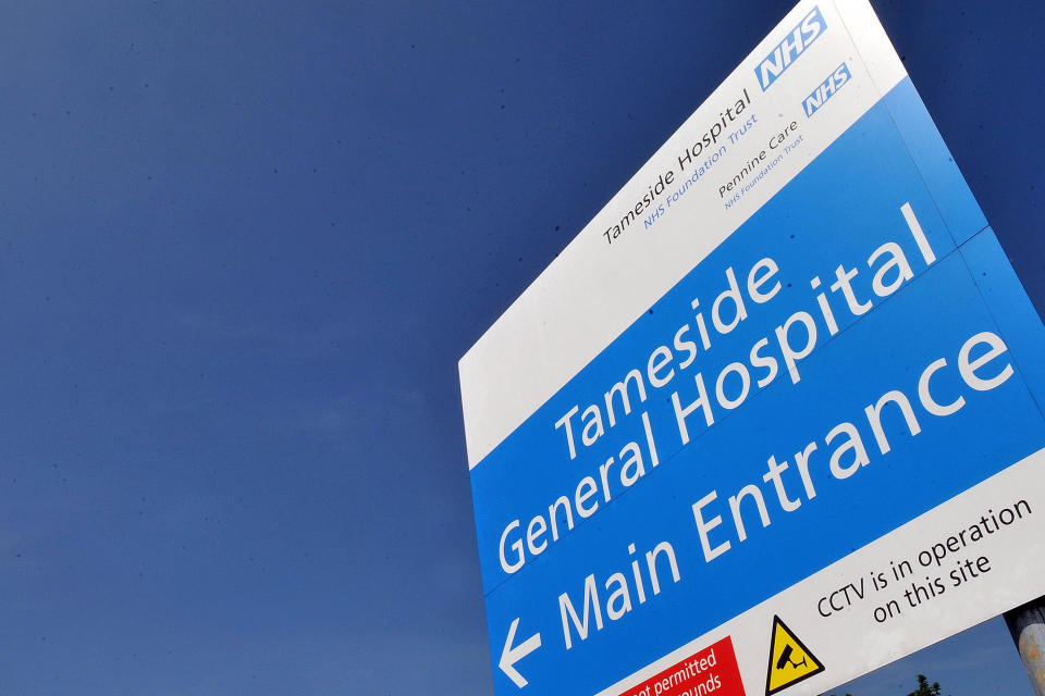 The three-month-old was discharged from Tameside Hospital in Greater Manchester before being readmitted (Picture: MEN)