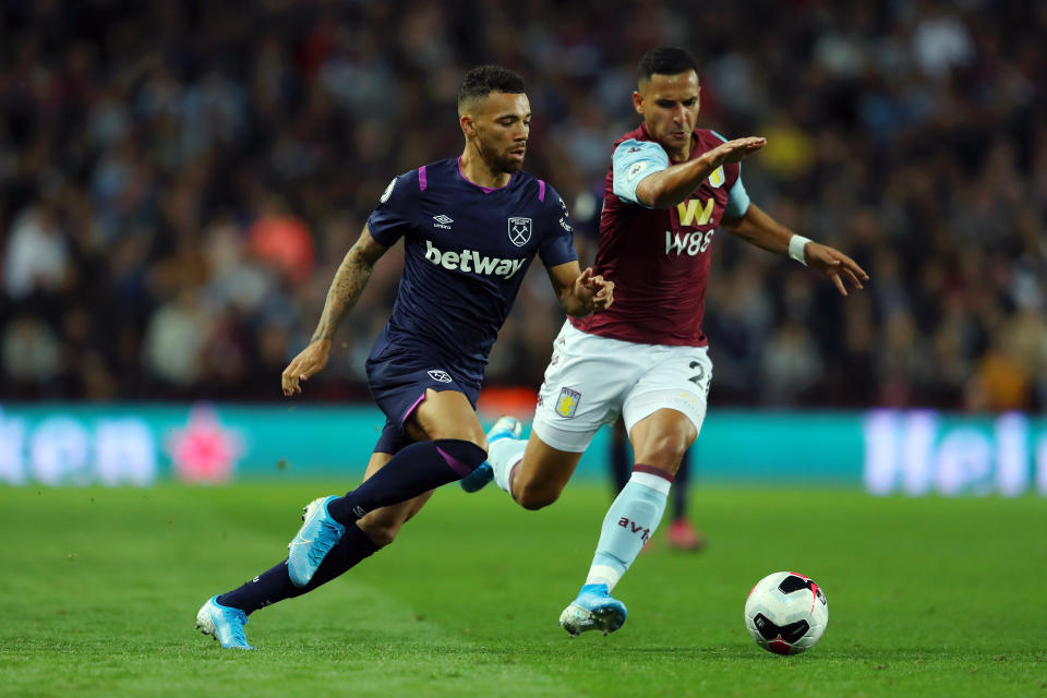 Aston Villa and West Ham couldn't be separated at Villa Park. (Photo by Richard Heathcote/Getty Images)