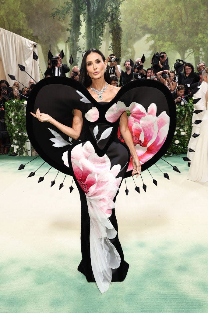 Demi Moore attends the 2024 Met Gala