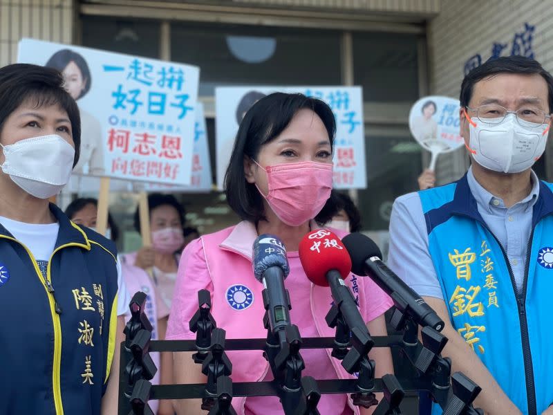 ▲近日《數位中介服務法》議題引發朝野議論，國民黨高雄市長參選人柯志恩今（20）日公開，「強烈反對這種惡法」。（圖／柯志恩辦公室提供）