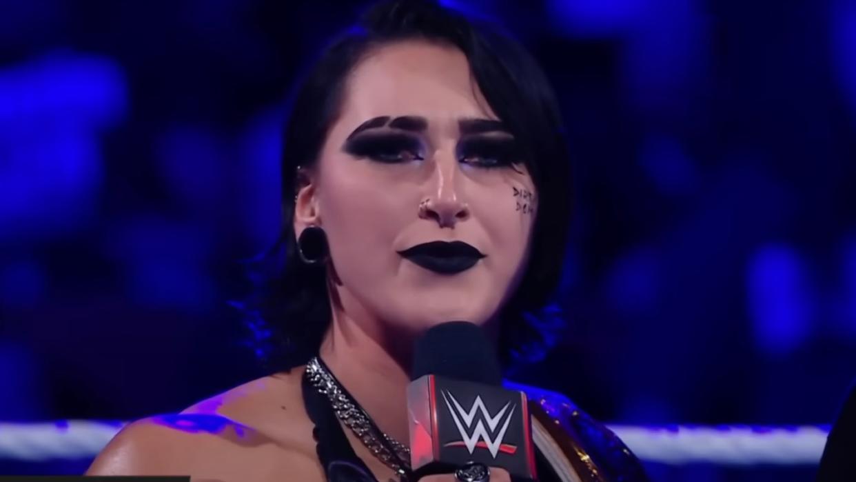  Rhea Ripley disgruntled on Monday Night Raw. 