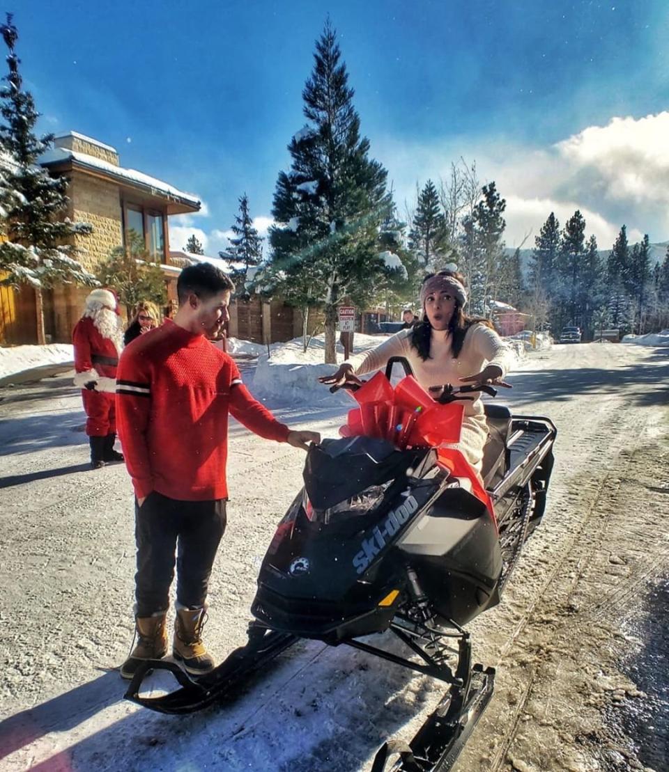 Nick Jonas Got Wife Priyanka a Snowmobile! 