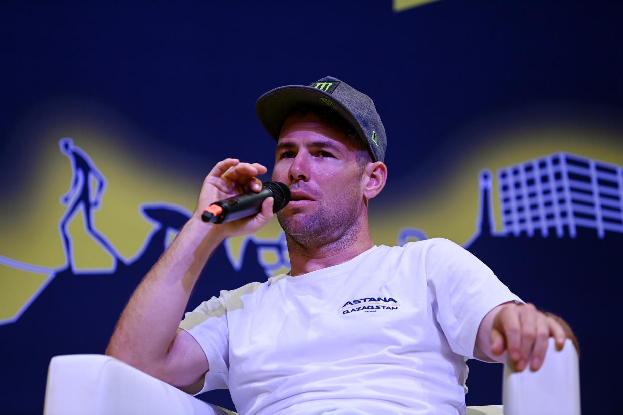  Mark Cavendish at his pre Tour de France 2023 press conference 