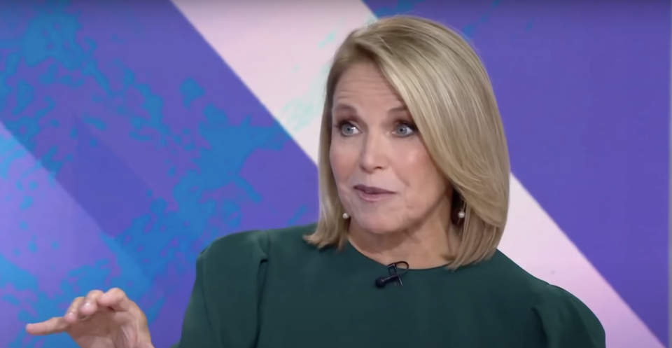 Katie Couric on the Today Show explaining how she cut out part of RBG's interview