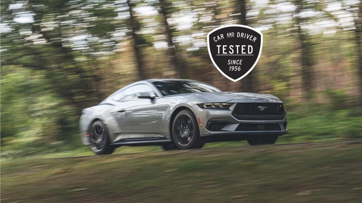 2024 ford mustang ecoboost tested driving