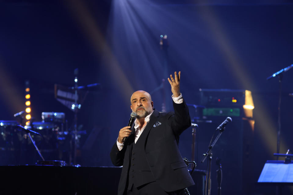 Omid Djalili during a press call for the Raise the Roof fundraiser organised by Jools Holland, at the Royal Albert Hall, London, in aid of Prostate Cancer UK. Picture date: Wednesday June 22, 2022. (Photo by Suzan Moore/PA Images via Getty Images)