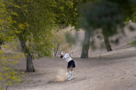 Jeongeun Lee6 hits from the desert rough along the 10th fairway during the first round of LPGA Ford Championship golf tournament, Thursday, March 28, 2024, in Gilbert, Ariz. (AP Photo/Matt York)