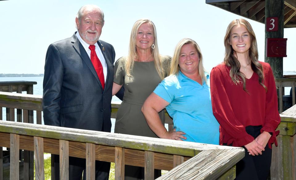 David Armstrong has announced his candidacy for County Commissioner, for District 4. He is seen here two of his three daughters, April Armstrong Michelle, Annette Armstrong-Ritkowski,and granddaughter Megan Dennis at Rotary Park at Suntree. His third daughter, Andrea Armstrong Leveroni was unable to be at the park.