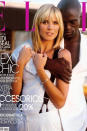 Züchtiger zeigten sich Heidi Klum und ihr Ex-Mann Seal. Sie kuschelten für das "Elle"-Cover im Frühjahr 2008 in coolen weißen Outfits und sprachen über ihre Liebe. Nach neun Ehejahren zerbrach die diese allerdings. Doch damals galten sie als eines der besten Power Couples der Welt. (Bild-Copyright: Elle)