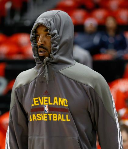 J.R. Smith hides from the haters. (Mike Zarrilli/Getty Images)