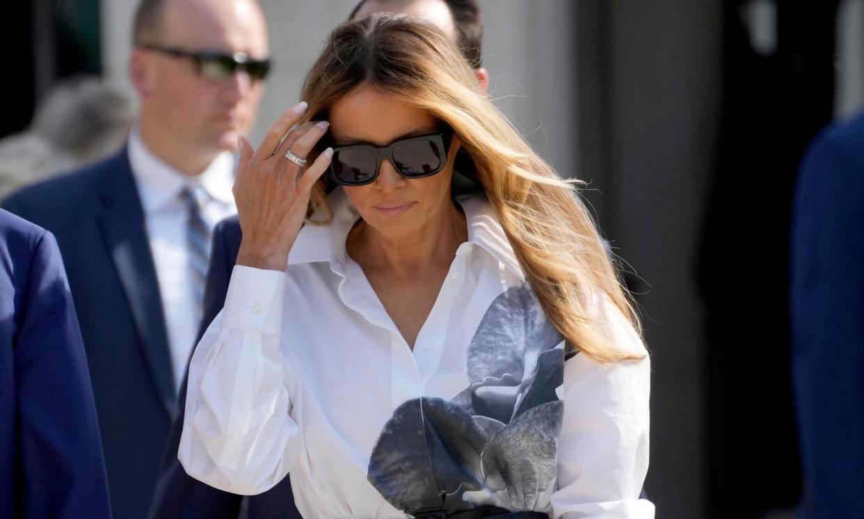 <span>Melania Trump called the shooter ‘a monster who recognized my husband as an inhuman political machine’.</span><span>Photograph: Wilfredo Lee/AP</span>