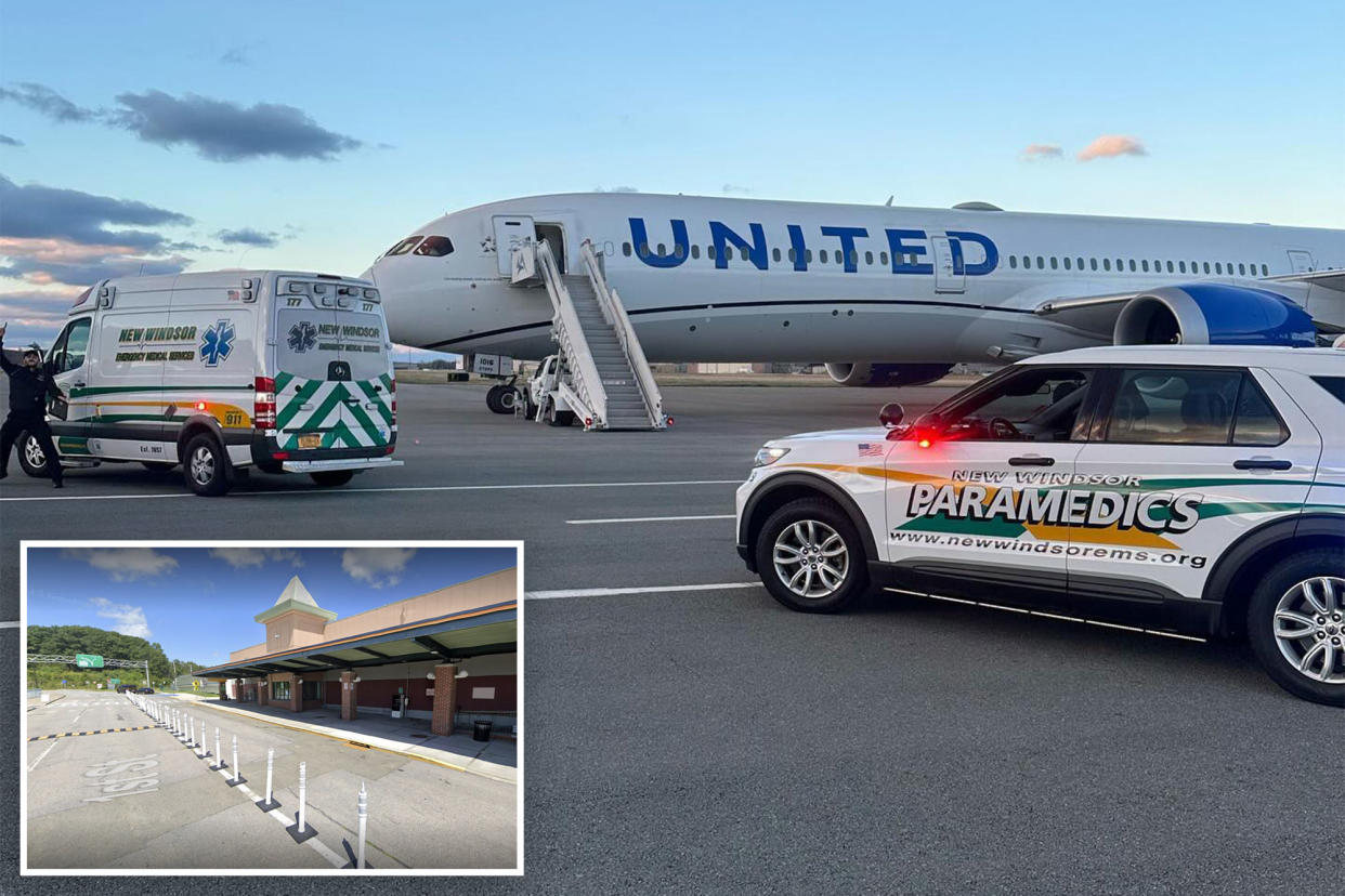 Six people were hospitalized after a United Airlines flight experienced 
