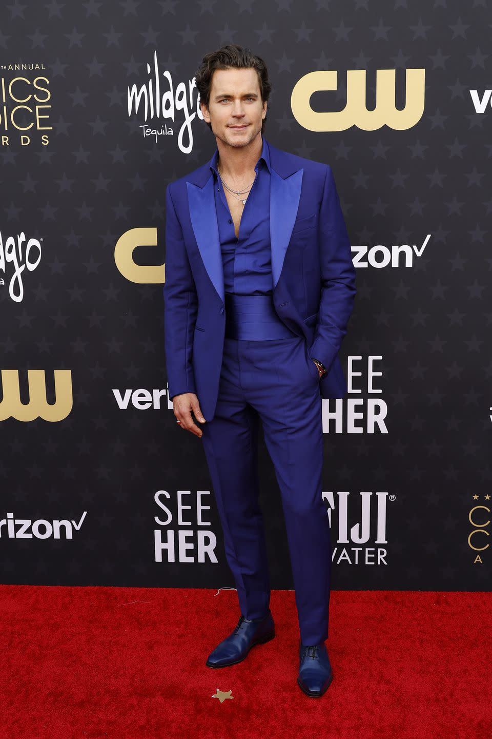 santa monica, california january 14 matt bomer attends the 29th annual critics choice awards at barker hangar on january 14, 2024 in santa monica, california photo by frazer harrisongetty images