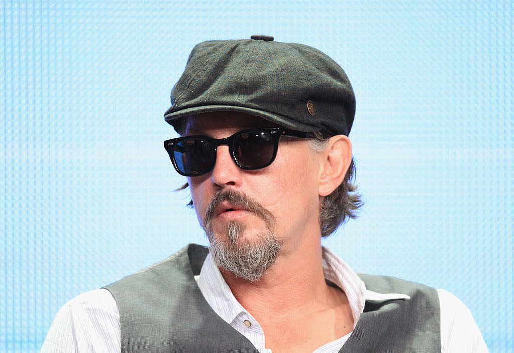 Actor Tommy Flanagan speaks onstage at the "Sons of Anarchy" panel during the FX portion of the 2012 Summer TCA Tour on July 28, 2012 in Beverly Hills, California.