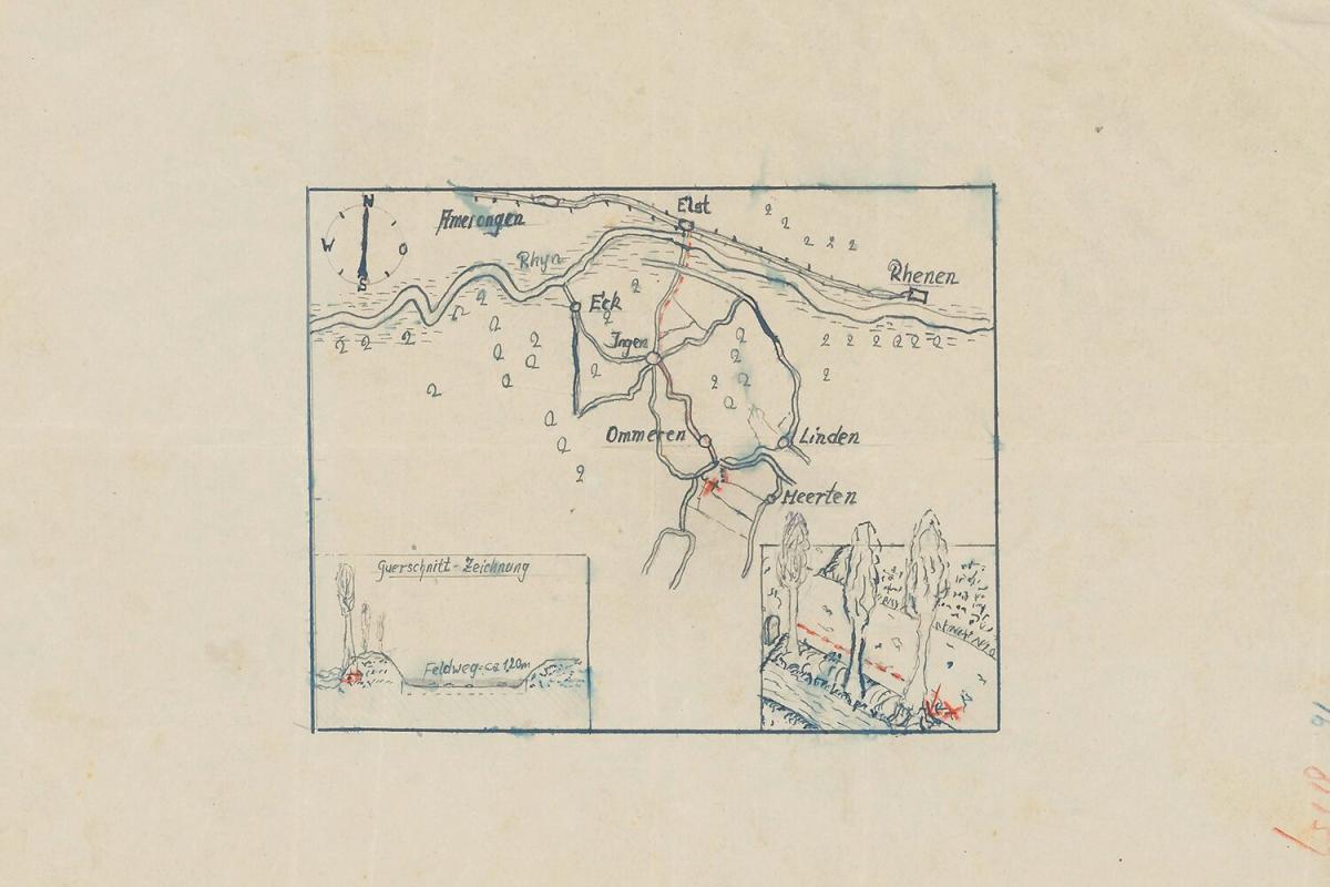 Een nazi-schatkaart met de mogelijke locatie van geplunderde edelstenen uit de Tweede Wereldoorlog is voor het publiek vrijgegeven
