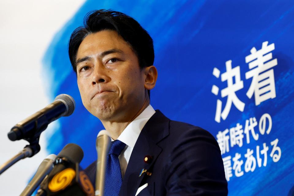 日本前環境大臣小泉進次郎。路透社