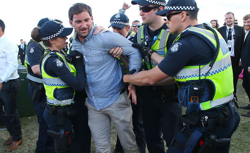 A man was arrested at Flemington. Source: AAP