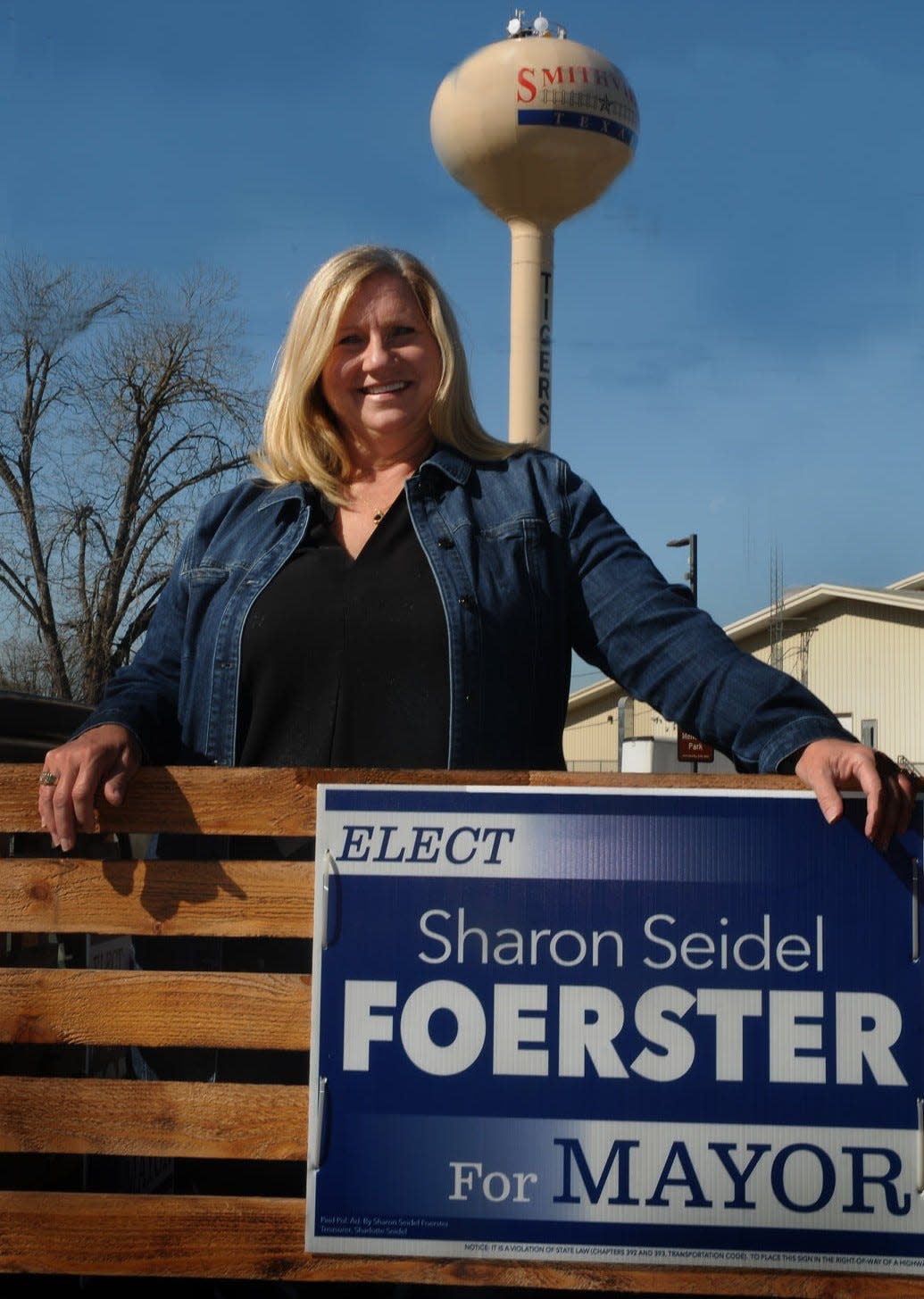 Sharon Foerster won election to the Smithville's mayor's office after defeating Tom Etheredge on Saturday.