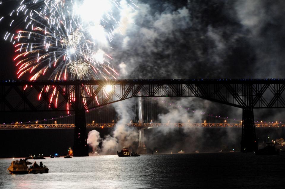 Fireworks will light up the night sky near the Walkway Over the Hudson on July 4.