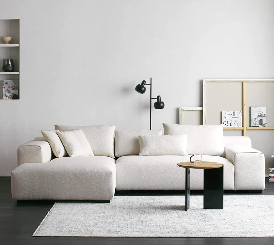 14) Modern L-Shaped Sectional Sofa