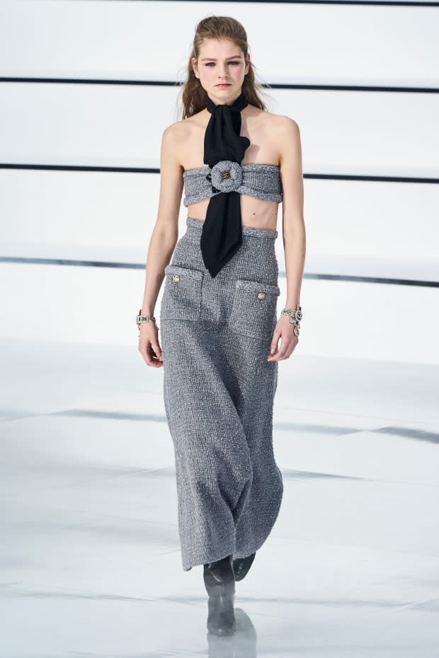 <p>A look from the Chanel Fall 2020 collection. </p>