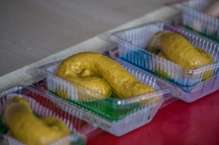 These 'dog poop' desserts have become one of Wilaiwan Mee-Nguen's most popular items, with the intrepid baker selling around 1,000 turd-shaped cakes a month for just under $1 a pop