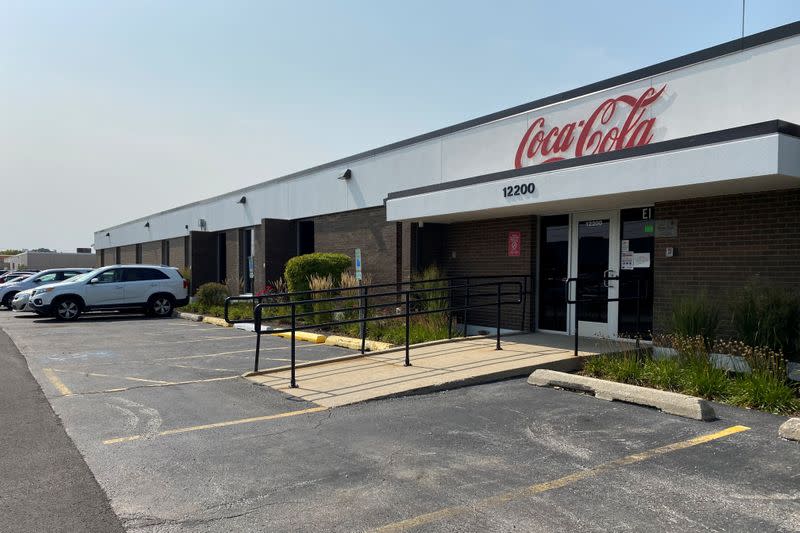 A Coca-Cola bottling plant owned by Reyes Holdings' Great Lakes unit is seen in Alsip