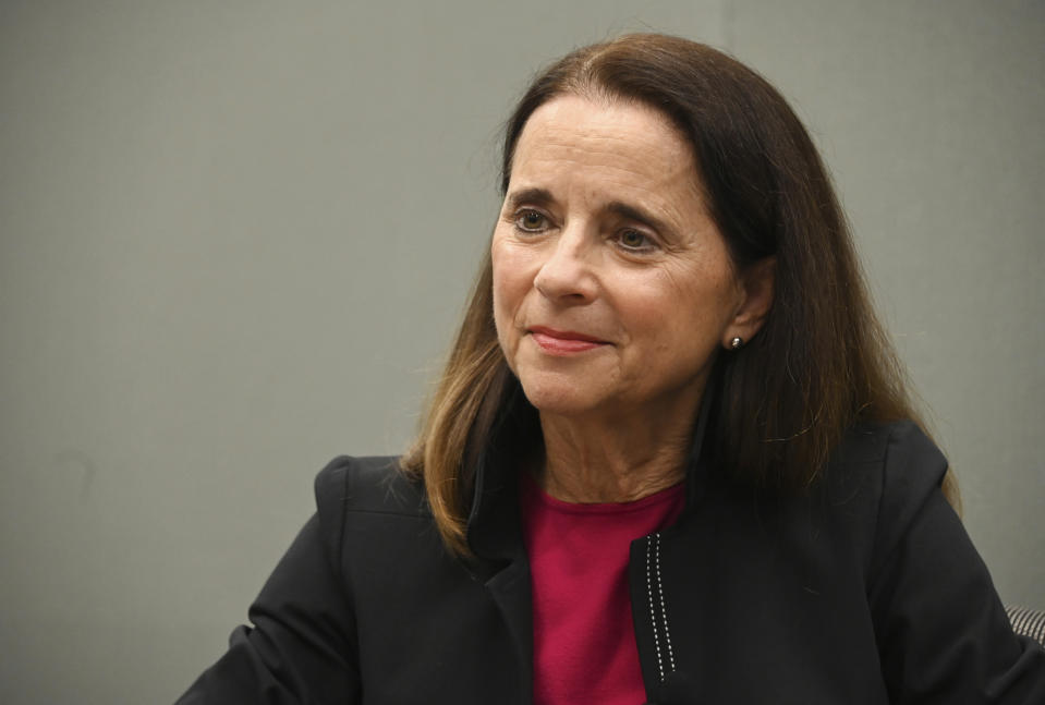 In this Jan. 6, 2020, photo, former Obama Deputy Treasury Secretary Mary Miller is photographed in Baltimore. Miller is running for mayor of Baltimore. (Lloyd Fox/The Baltimore Sun via AP)