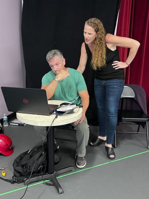 Playwright Douglas Gearhart and director Amanda Schlachter worked together to hone his script for “The Manager,” which will have its premiere at the Players Centre for Performing Arts after winning the 2020 New Play Festival.