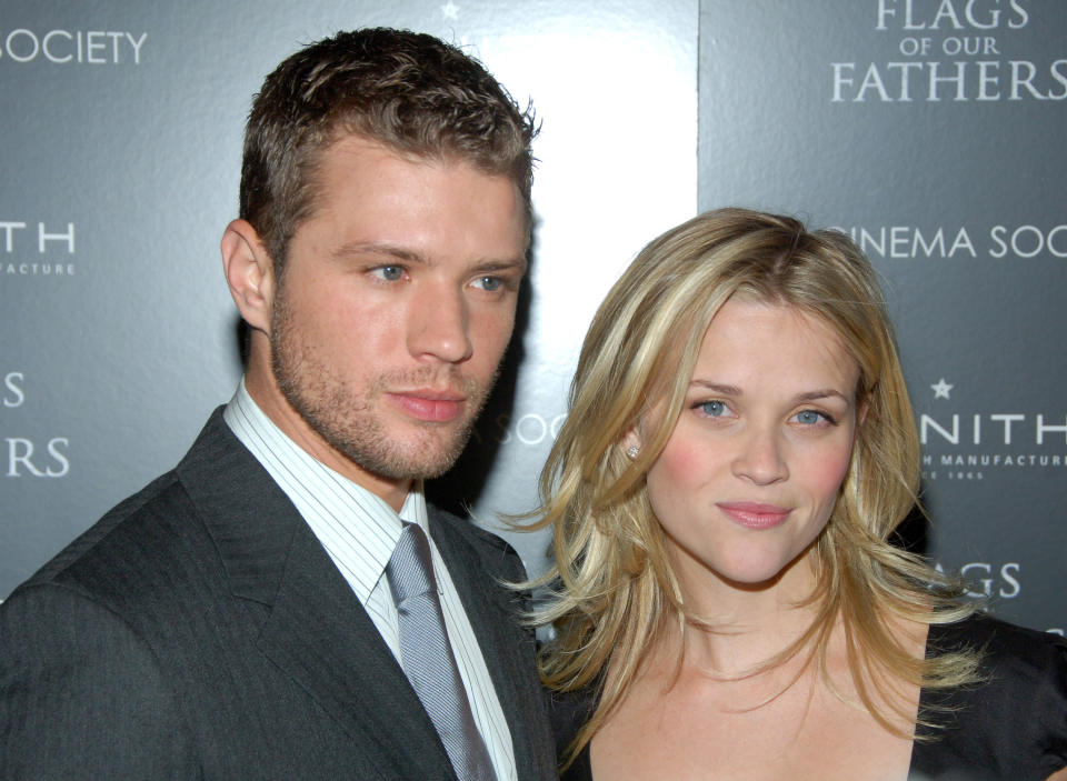 Witherspoon's first two children - Ava and Deacon - are with ex-husband, Ryan Phillipe. (Getty Images)